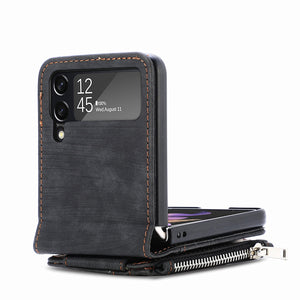 Suitable For Samsung z flip4 Wallet Phone Case With Card Holder