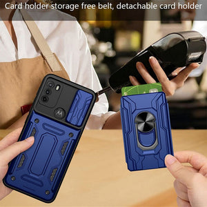 Suitable For iPhone13 Card Push Window Sergeant-Level Anti-Fall Mobile Phone Case