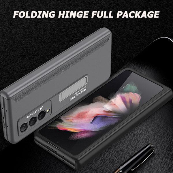 Magnetic Ultra-thin Folding Full Cover Hinge With Pen Holder Samsung Z Fold3 Protective Case