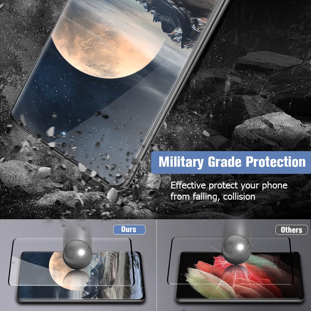 Curved Tempered Glass Screen Protector + Quick Installation Tool