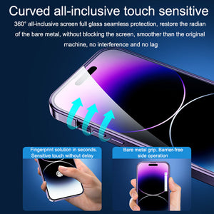 Double-Sided Glass Large Window Is Suitable For iPhone14 Series Magnetic Metal Frame Mobile Phone Case