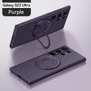 Suitable For Samsung S23 Series Matte Invisible Stand Magnetic Case