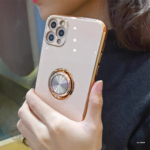 Suitable For iPhone13 Mobile Phone Shell Electroplating Ring Protective Cover