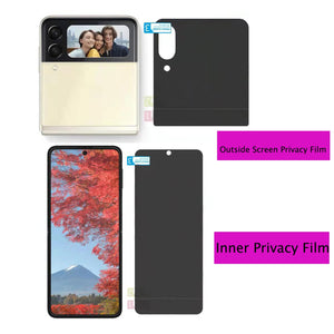 Foldable Privacy Screen Hydrogel Protective Film, Suitable For Samsung Z Flip3