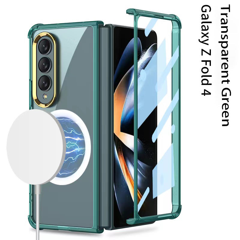 Applicable To Samsung Z Fold3/ZFold4 Ultra-Thin Shell Film Wireless Charger Phone Case