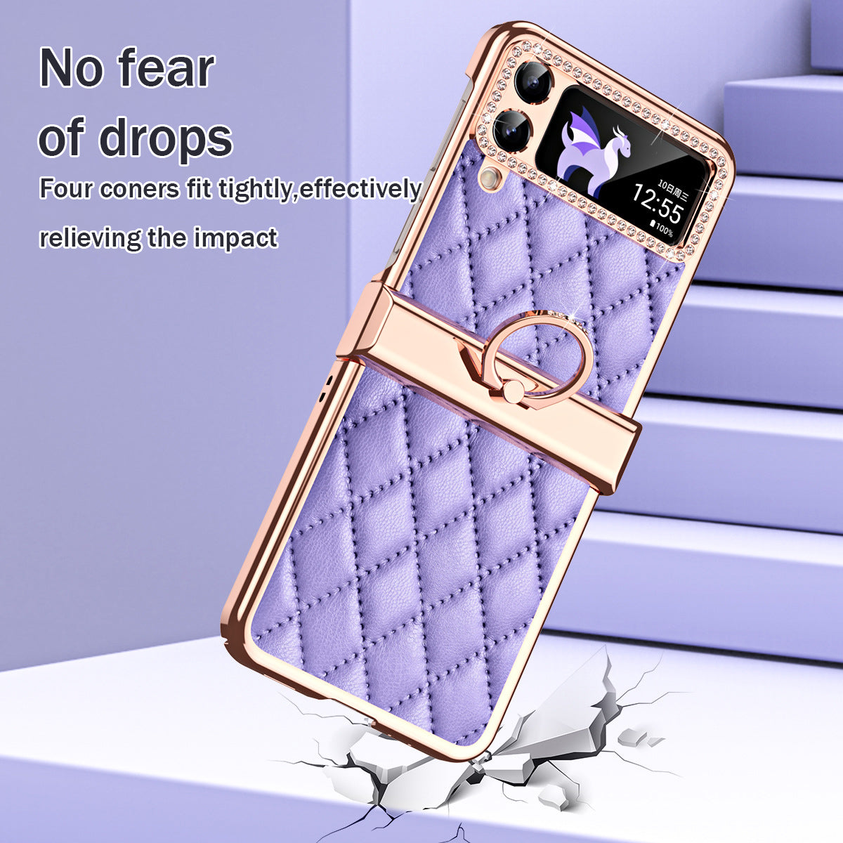 For Samsung ZFlip3/4/5 Folding All-inclusive Hinge Drop-proof Protective Case