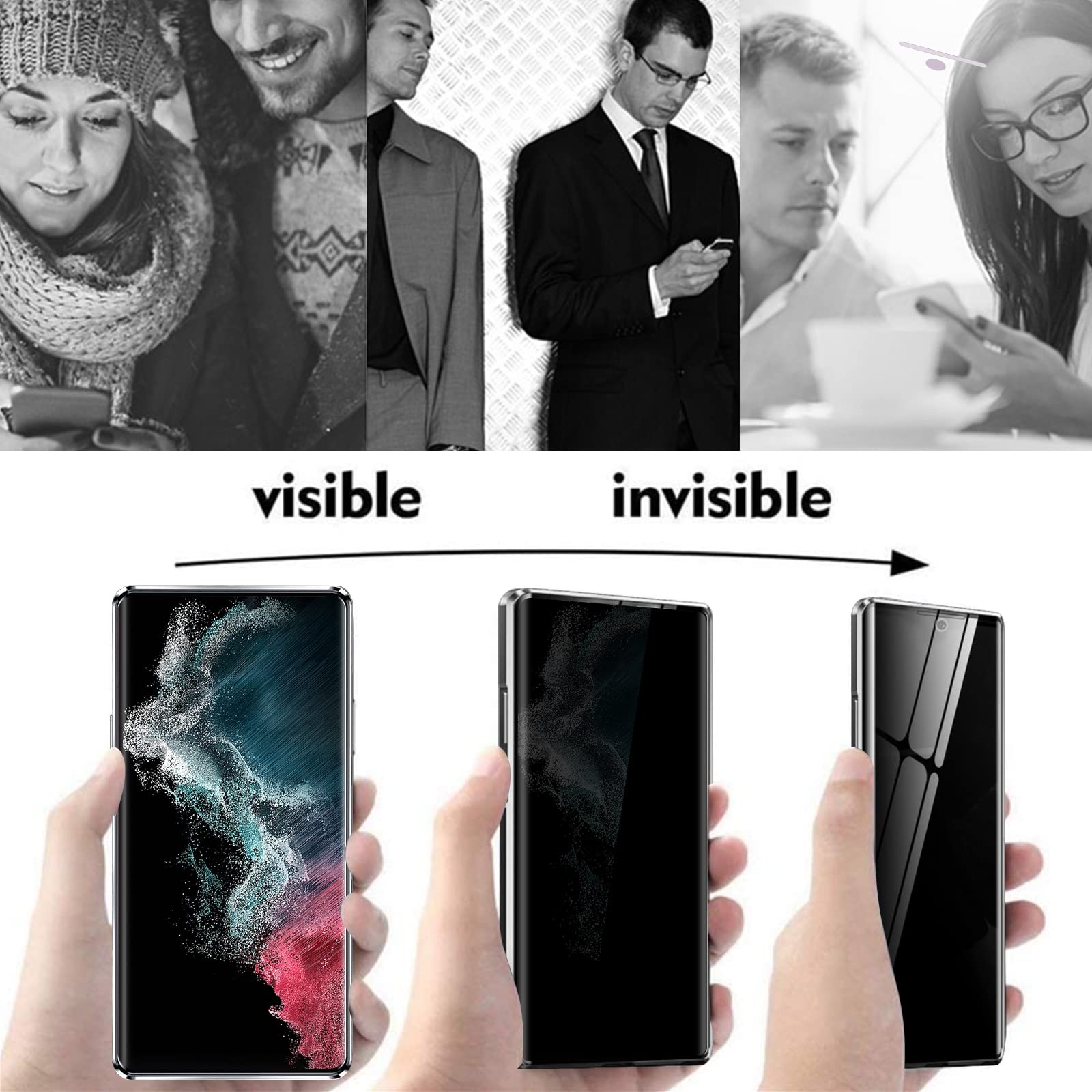 Magnetic Double Sided Glass Phone Case for S22 Series(2 Styles)