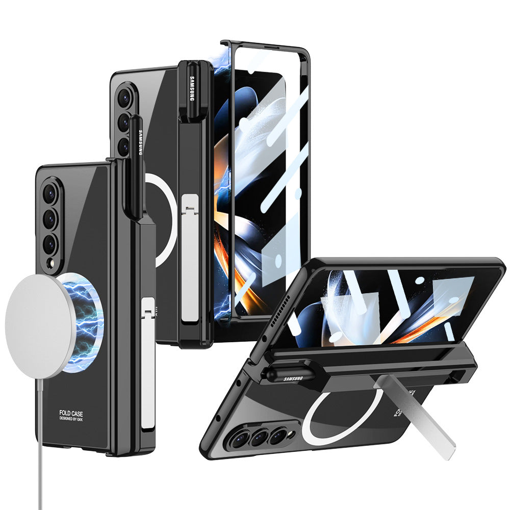 For Samsung Galaxy ZFold4 Wireless Magnetic Phantom Pen Holder Phone Case