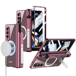 For Samsung Galaxy ZFold4 Wireless Magnetic Phantom Pen Holder Phone Case