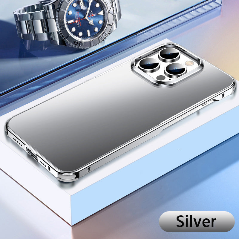 Suitable For iPhone 14/15 Series Metal Anti Drop Phone Case