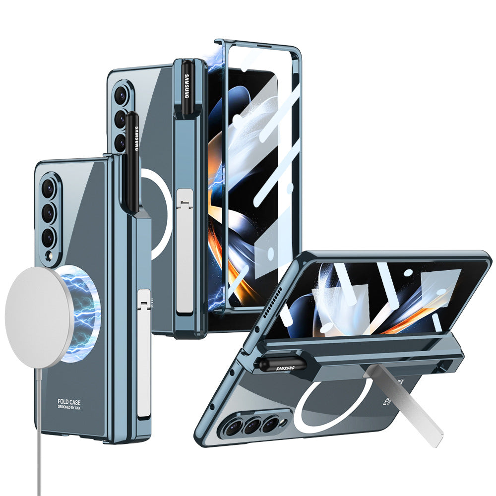 For Samsung Galaxy ZFold4 Wireless Magnetic Phantom Pen Holder Phone Case