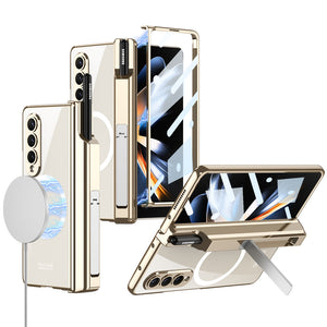 For Samsung Galaxy ZFold4 Wireless Magnetic Phantom Pen Holder Phone Case