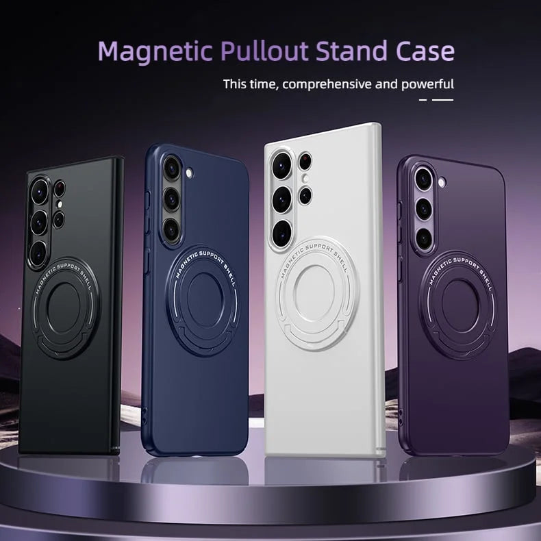 Suitable For Samsung S23 Series Matte Invisible Stand Magnetic Case