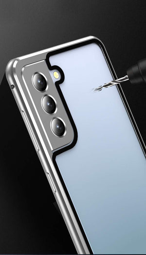 Magnetic Tempered Glass Double Sided Phone Case for Samsung S23 Ultra